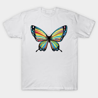 Chic Artistic Butterfly Artwork T-Shirt